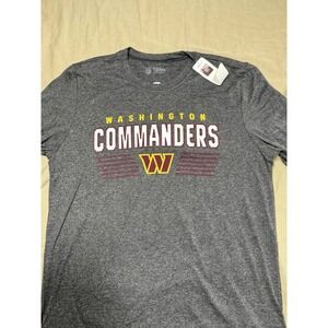 Washington Commanders NFL Team Apparel T-Shirt Heather Gray Mens L NWT‎